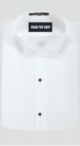 White Wing Tip Collar Shirt