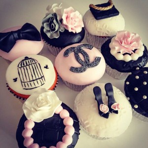 Chanel Theme Quinceanera Cupcakes