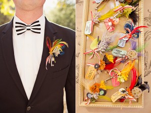 Whimsical Circus Theme Boutonniere